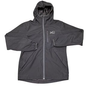 Millet Windstopper‎ Mens Black Zipped Pocket Hooded Full-Zip Jacket Size Small